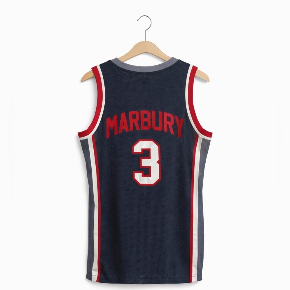 Stephon Marbury Starbury Game Jersey. Size medium. Marbury #3. NBA Basketball - Picture 2 of 2
